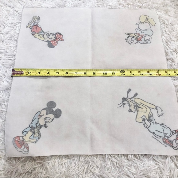 Disney Vintage Mickey Minnie Donald Goofy Character Handkerchief Bandana - Picture 6 of 7